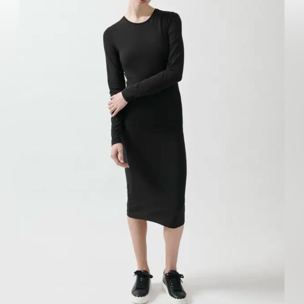 ATM ANTHONY THOMAS MELILLO
Pima Cotton Ruched Long Sleeve Dress SIZE Large